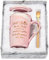 Joymaking Kaffee Tasse Abschiedsgeschenk für Kollegin mit Spruch - Viel Glück bei der Suche - 14oz Abschied Tasse Geschenk Kollegin Abschiedsgeschenk Jobwechsel, 400ml rosa