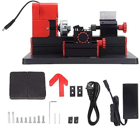 Mini Tour Mtetal, 24W 20000Rpm Mini Tour À Bois Multifonction Tour Rotatif À Métaux, Fraiseuse Miniature Bricolage Miller