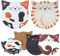 TPBSITNS 4PCS Cat Coasters with Holder, Ceramic Coaster Set of 4 with Cork Bottom, Absorbent Cute Drink Coasters Cup Mats Table Decor for Cat Lovers Coffee Mugs Table Desk Decor Bar Gift(4.13 in)