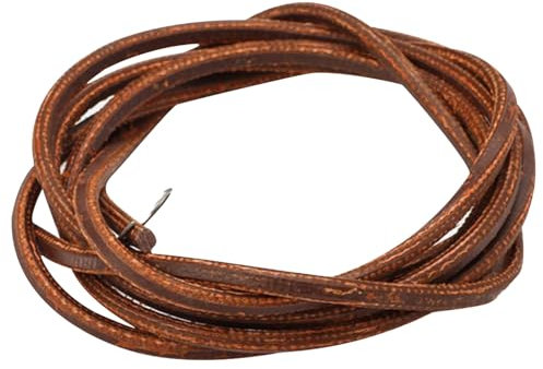 5MM Nähmaschine Gürtel,Nähmaschine Riemen,Lederriemen Nähmaschine,Nähmaschine Gürtel Mit Haken,Rund Leder Antriebsriemen,Riemen Nähmaschine Gürtel,Für Vintage Pedal Hausieren Typ Nähmaschine,Kiuiom
