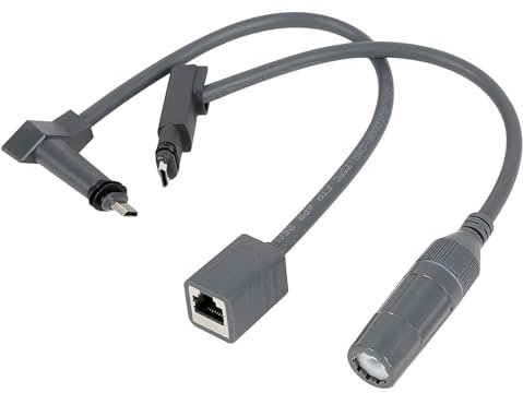 OUGPIU Starlink SPX-Stecker auf RJ45-Adapter,Wasserdichtes Starlink-Kabel,RJ45-Buchsenstecker,Entworfen für Starlink Gen 2 Dishy und Router Starlink Zubehör-Paar für Dish und Router Verbesserung