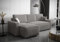 ALTDECOR Ecksofa mit Schlaffunktion und Bettkasten Corner Sofa Bett Eckcouch Couch L-Form Schlafcouch Ausziehbar Wohnlandschaft Schlafsofa Cauchsofa - BALLARO L - 237x140x90cm Hellgrau