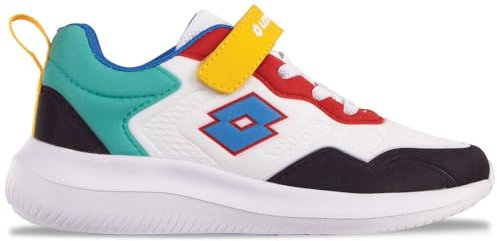 Lotto Ritmo K, Zapatillas, Blanco/Multicolor, 26 EU