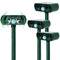 Solar Tiervertreiber, 4 Pack Ultraschall Tiervertreiber Outdoor, Tiervertreiber Geräte Abwehr Eichhörnchen, Waschbär, Stinktier, Fuchs, Hirsch, Wasserdicht mit Bewegungsmelder (Grün)