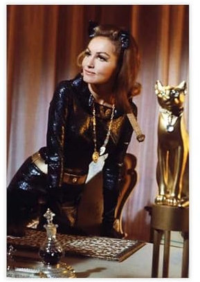 TONFON Julie Newmar The Catwoman Leinwand-Poster, Schlafzimmer-Dekor, Sportlandschaft, Büro, Raumdekoration, Geschenk, ungerahmt, 60 x 90 cm