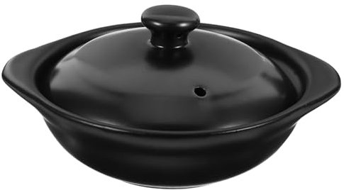 COLLBATH Cocotte Marmite En Céramique Marmite En Argile Cuiseur À Riz Batterie De Cuisine En Terre Cuite Couvercle