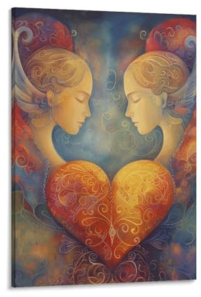 DHBANEIOK Engel Leinwand Wand Dekoration Leinwanddruck - Bilder - Kunstdruck - Leinwand Bilder - Wandkunst 24x36inch(60x90cm)