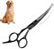 Hunde Scheren, Gebogene Schere Fellschere Für Hund und Katze Sicherheit Runde Spitze Grooming Schere, Titanium Beschichtetem Edelstahl-Fellschere für Hunde und Katzen