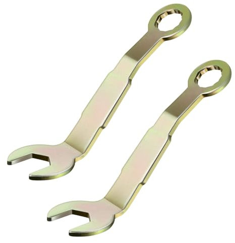 Sarini 2pcs Pocket Door Wrenches Bi-Fold Closet Door Pivot Adjustment Tool 3/8in Open Wrench Quick Door Alignment Sliding and Folding