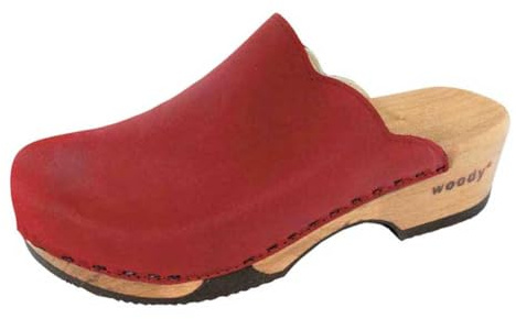 woody Damen Emma Clog, Rosso, Größe 39
