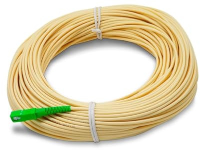SILEXFIBER Silex | Acometida Interior FTTH SC APC G657A2 30m 3mm | Fibra Óptica Preconectorizada Monomodo | Instalación Interior Abonado | Flexible LSZH Libre de Halogenos