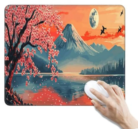Tappetino Mouse Giappone Tappetino Mouse, Piccolo Tappetino per Mouse Gaming Tappetino Scrivania, Impermeabile Mouse Pad Tappetini Mouse Base Antiscivolo per Gaming, Ufficio (290 x 240 x 3 mm, Cina)