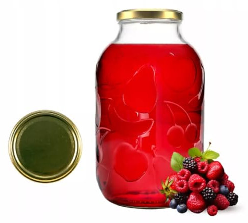 MIKONI 5 Liter Weckgläser Gurkenglas Einweckgläser Deckel Einmachgläser Vorratsgläser Einmachglas Sturzglas Konservenglas Rundgläser ORNAMENT (1)