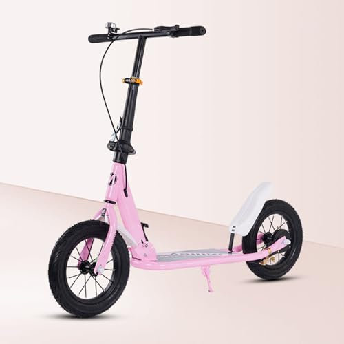 City Roller Erwachsene 150 Kg Tragkraft 290Mm Big Wheel Scooter, Mit Handbremse Und Bremse, Höhenverstellbar Kickscooter, Tretroller Kinder Ab 6 2
