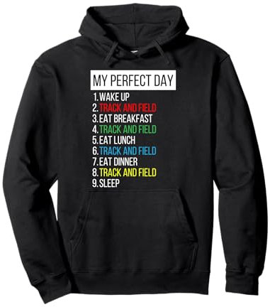 Mein perfekter Tag, Leichtathletik Pullover Hoodie