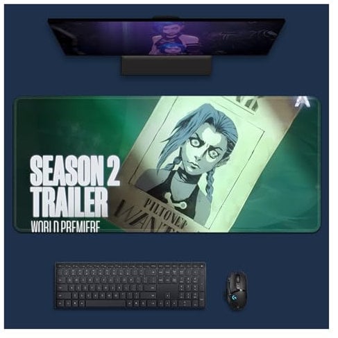 Game Mouse Pad Gaming Laptop Pad-Anime Desk Mat-Anime Mousepad-Gaming Mouse Pad PC Keyboard Waterproof and Non-Slip(JKS-97,900x400mm)