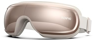 RENPHO Eyeris 3 Augenmassagegerät – Wärme-, Luftdruck- & Vibrationsmassage mit Bluetooth-Musik – Faltbar & USB-C – Entspannung gegen Augenmüdigkeit & Kopfschmerzen (Rose Gold)