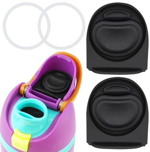 Frokolla 2 Sets Replacement Stopper and O Ring Gasket Compatible with Owala FreeSip 24oz 32oz,Water Bottle Lid Insert Cap Silicone Seal Parts for Owala 16/19/24/32/40oz Mouth Piece Accessories VR-M2