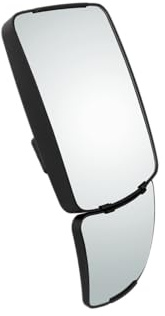 Plastex LP0435MP Panoramaspiegel 435x223mm für Traktoren, links und rechts Montage, Weitwinkel und Toter-Winkel-Spiegel für Landmaschinen, Halterung 15-25mm