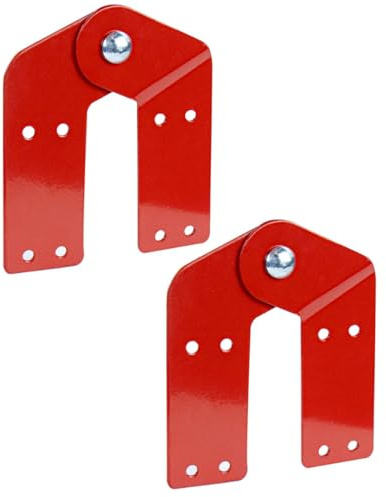 Ubric 2pcs Telescopic Ladder Hinge Set, Universal Folding Ladders Accessories Replacement for Loft Attic Step Ladder for Home & Engineering Use