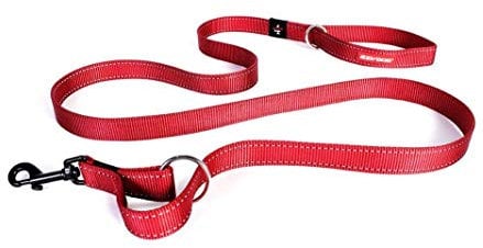 EzyDog Vario 2 Hundeleine, längenverstellbar, 91/182 cm, rot
