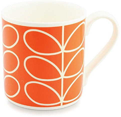 Orla Kiely Orange Linear Stem Large Big Mug 400ml