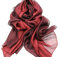 Sawekin Damen Schal Stola Halstuch Sommerschals Farbverlauf Für Abendkleid Hochzeit Seidenschal/Baumwolle Schal 195 * 88cm (Rot-1)