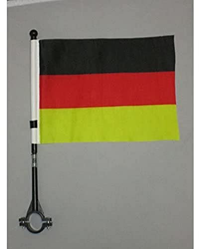 AZ FLAG - Fahrradfahne Deutschland - 21x14 cm - Deutsche Fahrradflagge 14 x 21 Cm - Fahrrad Flaggen