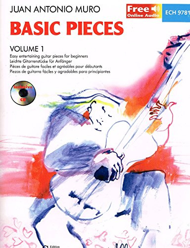 Basic Pieces: Easy entertaining guitar pieces for beginners. Band 1. 1-2 Gitarren. Ausgabe mit CD.