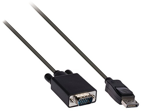Gembird CCP-DPM-VGAM-6 DisplayPort VGA Black Cable Adapter – Cable Adapter (DisplayPort, VGA, Male/Male, 1.8 m, Black)