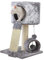 AllPetSolutions Scratching Post Indoor Scratch Post Tower With 3 Hanging Ball Toys For Play - Soft Surfaces & Natural Sisal Rope - Perfect For Small Homes - Small Tree, Grey 30x30x53cm