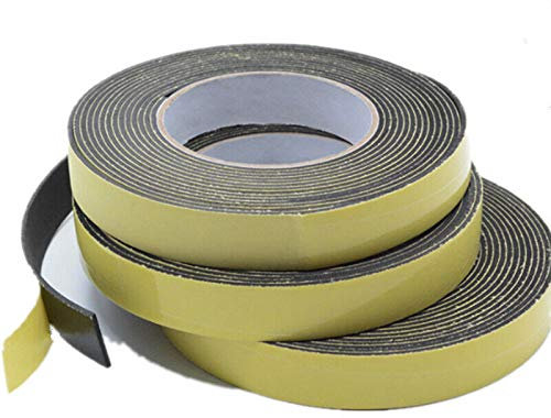 Supertool Schaumstoff-Dichtungsband, 3 Stück, einseitiges EVA-Klebeband für Gasherd, Küchenspüle, Badezimmer, Türen und Fensterrahmen etc. (1 mm x 50 mm x 10 m)