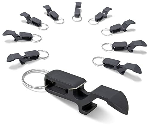 GoPong Ultimativer Bier-, Dosenöffner, Schlüsselanhänger-Werkzeug, ideal als Partygeschenke, für Picknick und mehr, wähle deine Farbe, 10 Stück