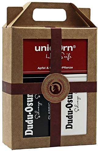 unicorn Geschenkset Haarseife + Dudu Osun Classic & Pure, 400 g