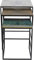 Kare Design Beistelltisch Ray Square (3/Set), Schwarz, Nachttisch, Couchtisch, Stahl Gestell, Aluminium Tischplatte, handgearbeitet, quadratisch, 58x48x48 cm (H/B/T)