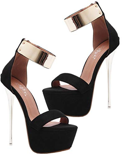 Holibanna - Zapatos de tacón para mujer, 16 cm, tacón alto y tacón alto para fiesta, talla 36 EU Size: 37.5 EU