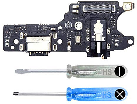 MMOBIEL Conector de Carga Compatible con Xiaomi Redmi Note 9 2020 - Puerto de Carga - Dock Connector USB C - Audio Jack/Micrófono/Antena Repuesto - Incl Destornilladores