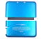 Replacement Front Back Faceplate Plates Upper & Back Battery Housing Shell Case Cover for 3DS XL / 3DS LL Game Console - Blue