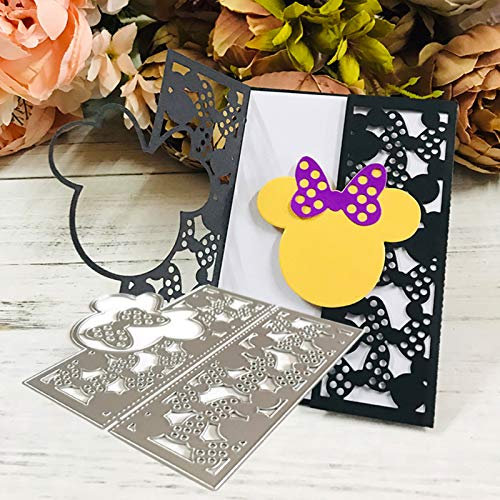 Bluelanss SpirWoRchlan Stanzmaschine Stanzschablone, Scrapbooking Prägeschablonen Stanzformen Schablonen Für Scrapbooking, Fotopapier, Karten, Handwerk Prägen DIY Herstellung Geburtstag Geschenk Maus