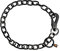 Sprenger Hundehalskette mit Sprenger Haken aus Edelstahl rostfrei 4 mm I Größe individuell einstellbar I Halskette - schwarz (74 cm)