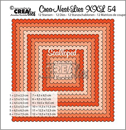 Crealies Crea-Nest-Lies XXL Stanzschablone no.54 Quadrate