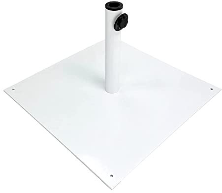 MaxxGarden Base de Parasol - Acier - Support de Parasol pour Parasols Ø200-400 cm - Blanc