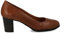 PAYMA - Damen Leder Schuhe Pumps mit Integrierter Gel Einlegesohle. Kleid Schuhe aus Spanien. Absatz 6 cm. Farbe: Braun 6cm, Größe: EU 40