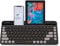 Bloody FBK30 QuietKey 2.4G Kabellose Tastatur und Bluetooth Dual-Modus, bis zu 4 Geräte, tragbar mit integrierter Unterstützung für Mac iOS, Windows Android (Schwarze Johannisbeere)