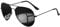 KANASTAL Groß Polarisiert Sonnenbrille Herren und Damen Retro Vintage Sonnenbrille mit Premium Metallrahmen UV400 Schutz, Matt Schwarz Rahmen Schwarz Gläser