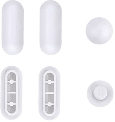 Paracolpi Per Wc, 6 Pezzi Paraurti Water Set Gommini Per Copriwater, Accessorio Ammortizzatore, Copri Sedile Di Ricambio per Toilette (Bianco)