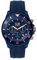 ICE-WATCH - Ice Chrono Blue Rose-Gold - Montre Bleue pour Homme avec Bracelet en Silicone - Chrono - 020621 (Large)