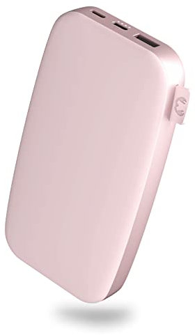Fresh 'n Rebel Powerbank 18000mAh - USB-C in & Out - Schnelles Aufladen (Fast Charge 20W) - 6 Sicherheitsmerkmale - Tragbarer externer Akku für iPhone und Android (Smokey Pink)