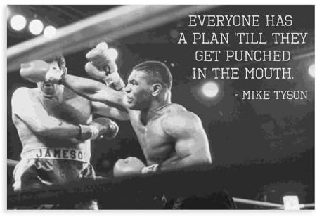 Boxposter Mike Tyson Zitat Poster Leinwand Poster Schlafzimmer Dekor Sport Landschaft Büro Zimmer Dekor Geschenk ungerahmt 60 x 90 cm