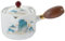 Kichvoe Théière Rotative Céramique avec Poignée Latérale Anti-Scald Idéale pour Infuser Thé Thé Aux Ou Médicinal Pratique Et pour Voyage